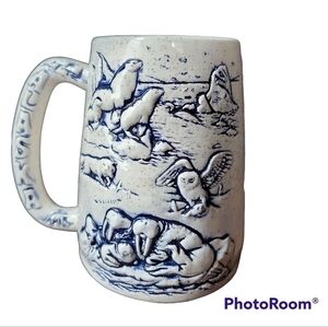 Vintage Handmade Alaska 3d Wildlife Coffee Mug